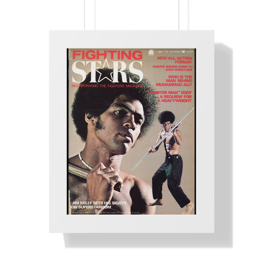 FIGHTING STARS COLLECTION: JIM KELLY POSTER 11" x 14" White